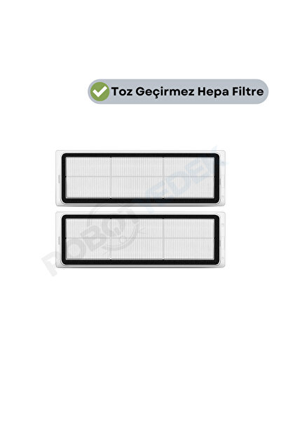 robotyedek Xiaomi Mop 2 Pro 3D - съвместима резервна част, 2 HEPA филтъра (ВН...