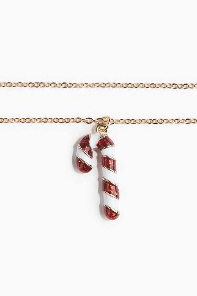 H&M Candy cane necklace