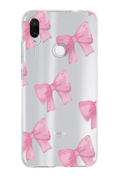 moonset Xiaomi Redmi Note 7 Uyumlu Fiyonklar Tasarımlı Baskılı Şeffaf Telefon...