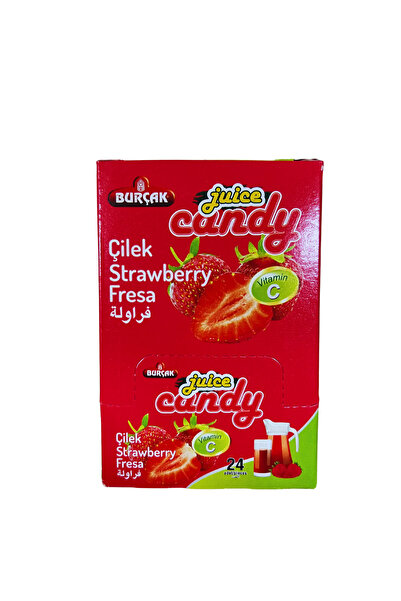 BURÇAK İÇECEK TOZU ÇİLEK AROMALI TOZ İÇECEK 24 ADET