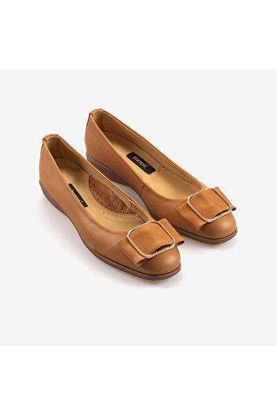 KEMAL TANCA Genuine Leather Buckle Women's Ballerinas 2221