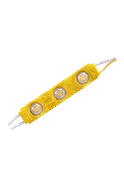 AmberLED 10 Adet Modül Led Mercekli 1.2 Watt 12v - Amber Renk