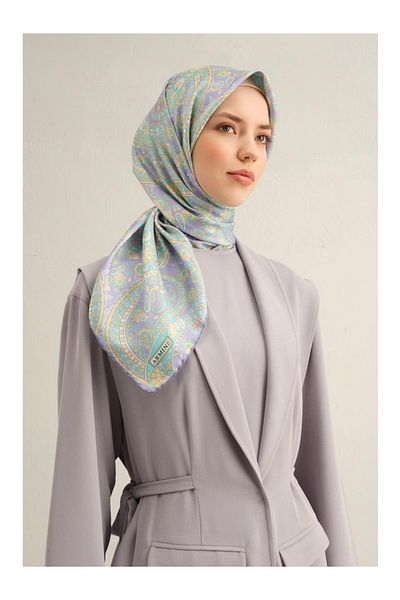 Armine Pure Silk Sura Scarf - Patterned 9304-34