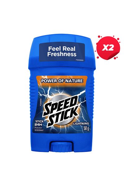 MENNEN SPEED STICK X2 - MENNEN SPEED STICK ANTIPERSPIRANT STICK 50G LIGHTNING