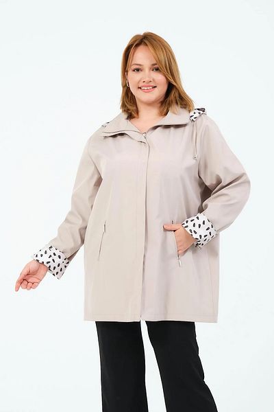 Sadık Collection Women's Large Size Seasonal Trench Coat