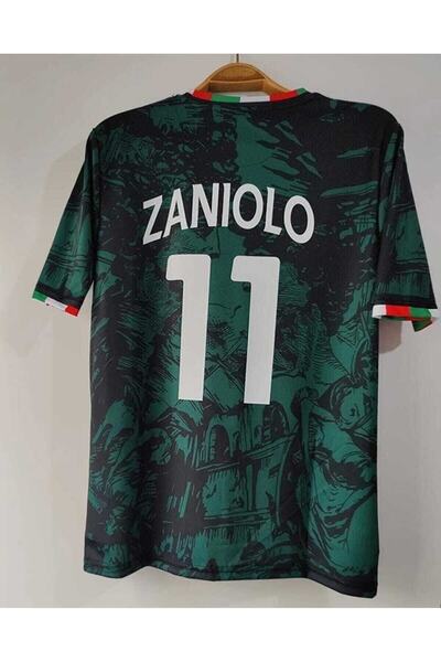 BYSPORTAKUS Italya Milli Takımı Nicolo Zaniolo Özel Konsept Forması