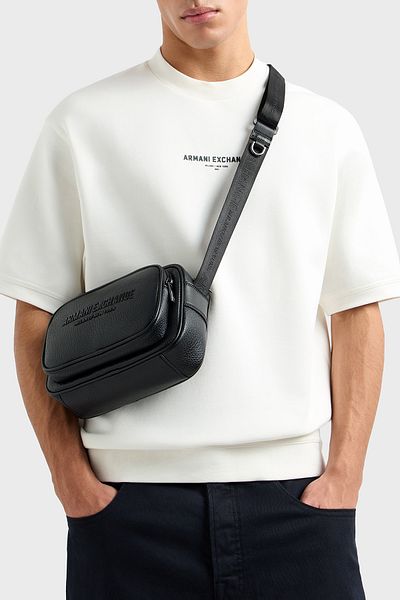 Armani Exchange Τσάντα με ρυθμιζόμενο λουράκι με λογότυπο Ανδρική τσάντα XM000231 AF11931 UC001
