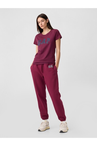 GAP Kadın Bordo Gap Logo T-Shirt