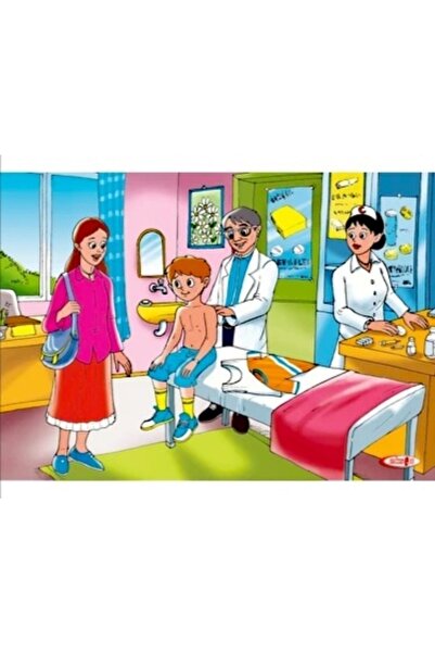 Toy Oyuncak Okul Öncesi بازل خشبي صحة طبيبنا 35 قطعة 25x35 سم