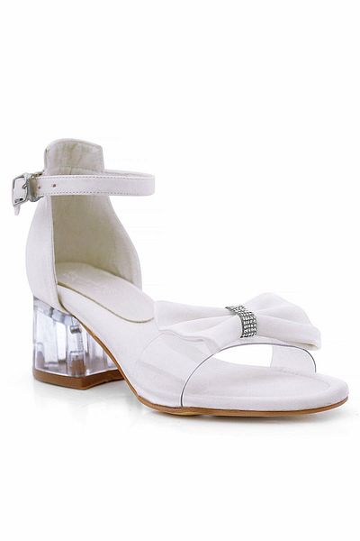 hapshoe Jessie Sedef Satin Ribbon Girls' Heeled Shoes