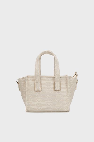 Emporio Armani All with Logo Removable Strap Canvas Bag Handbags Ew 000371   Af12993 F1073
