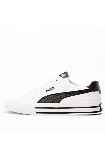 Puma Pantofi unisex Court Classic Vulc Fs alb negru 396353-02