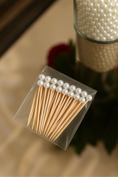 Siorina Events 70 قطعة من أعواد أسنان الكيك الدائرية المزخرفة، وعد الخطوبة، ودعوة الأريكة، 6 سم