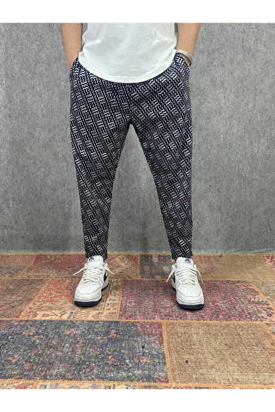 FıttingRoom Bohemian Patterned Baggy Trousers with Elastic Waist