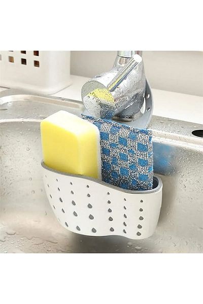 FBZhome Kitchen and Bathroom Organizer - Storage Rack Basket Organizer with Strainer