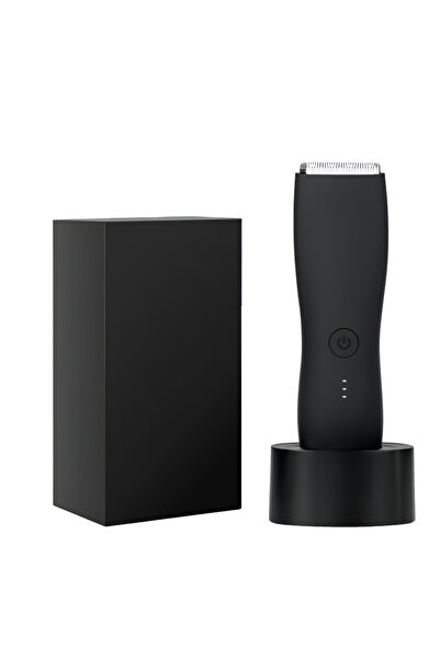 Yelajoy Smart electric hair clipper, three-speed power display, USB charging, waterproof, with base, black