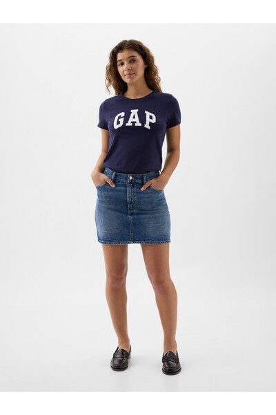 GAP Kadın Lacivert Gap Logo T-Shirt