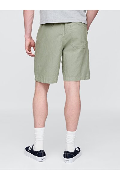 GAP Erkek Yeşil Keten Şort
