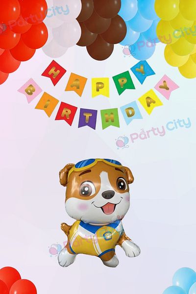 Party City Σετ μπαλονιών με θέμα το Foil Balloon Guard Dog, Paw Patrol Birthday Concept