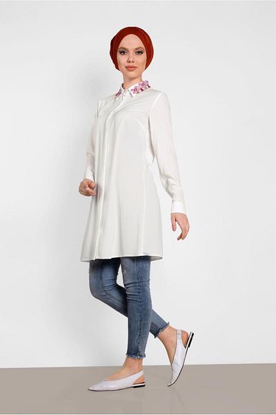Alvina Tunic with Embroidery Detail 4387