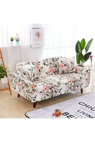 COOYA 3-Seater Simple Stretch Sofa and Pillow Cover Set, 190X230cm, Exquisitely Detailed, for home