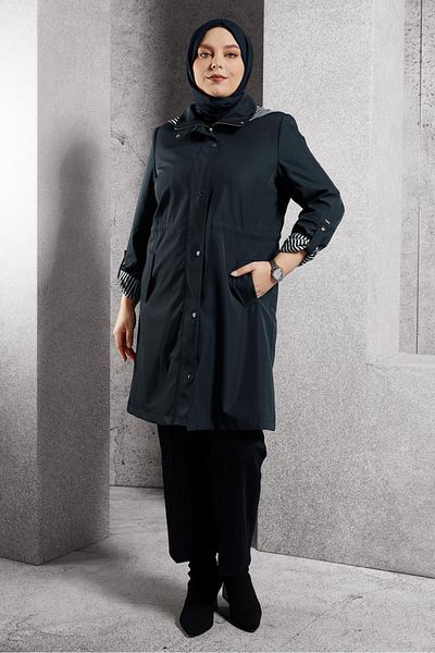 Alvina Hooded Trench Cotton 10918
