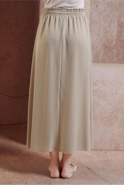 Alvina 60587 Model Hijab Skirt - Elastic Waist