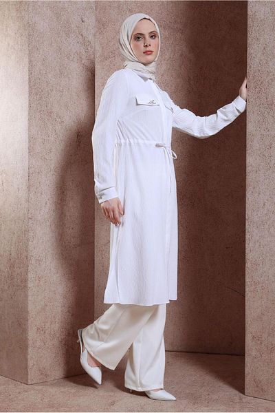 Alvina تونك برباط على الخصر مرصع بالأحجار 43930