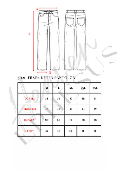 TCT TEKSTİL Linen Pants - 5020