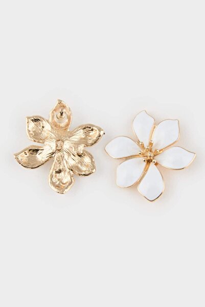 DeFacto Kadın Beyaz Çiçek Küpe E7835AXNS