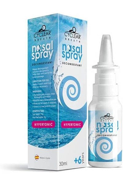 CYCLEAR Hypertonic Nasal Spray For 6+ Years | Daily Hygiene To Help Clear & Purify The Nasal Passage