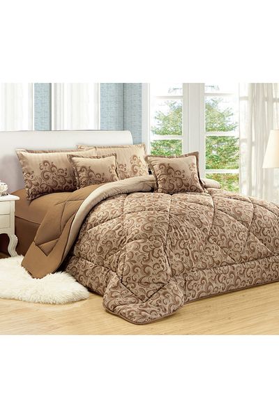 Generic Comforter Set 4 Piece Single Size Elegant Bedspread Lightweight Comforter Suitable for All Seasons