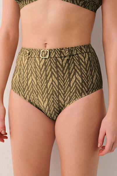 SUWEN Montana Yüksek Bel Kemerli Bikini Alt