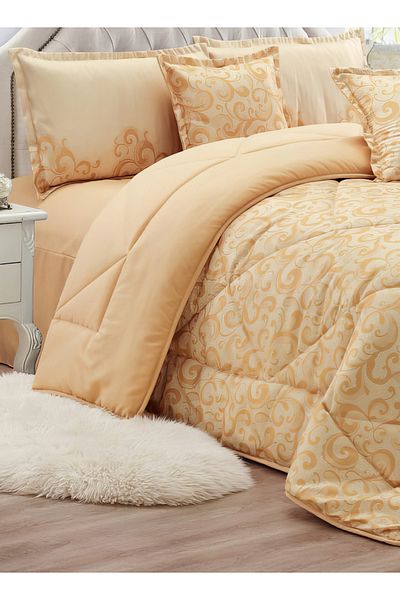 Generic Comforter Set 4 Piece Single Size Elegant Bedspread Lightweight Comforter Suitable for All Seasons
