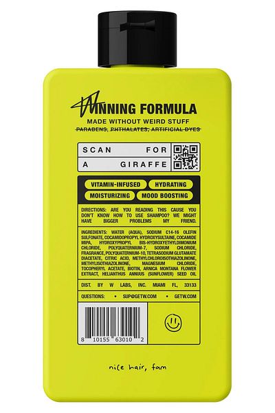 W Labs Original 2-in-1 Hydrating Shampoo and Conditioner 473ml