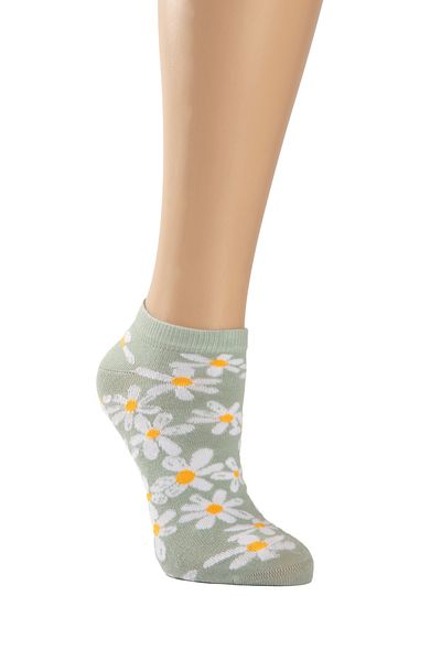 SUWEN Flowery Booties Socks