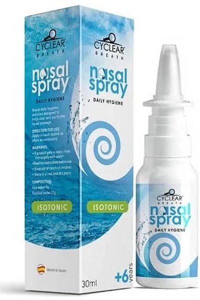 CYCLEAR Isotonic Nasal Spray For 6+ Years | Daily Hygiene To Help Clear & Purify The Nasal Passage |