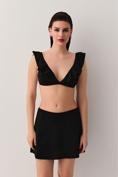 SUWEN Flounce Skirt
