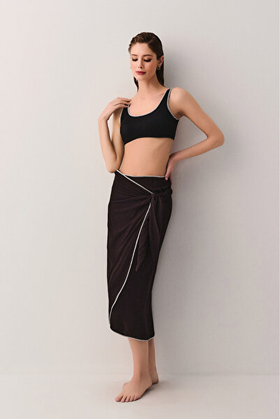 SUWEN Ρουμπινί φούστα παραλίας