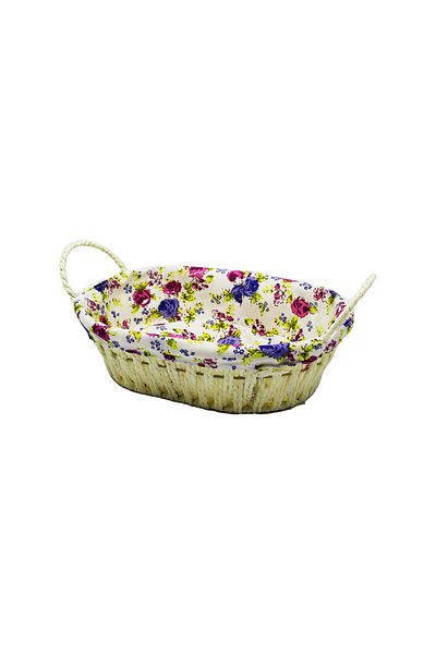 Narnuga Oval Colorful Woven Woven Bread Basket (4767) - Mct5027-4683