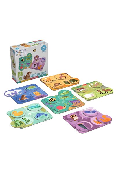 Kuki Vzdělávací hra Loto barvy a zvířata, KuKiKuk Efko, 6 různobarevných dese...