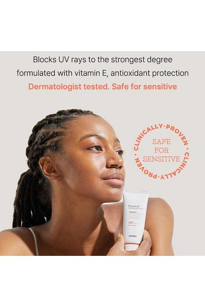 Cosrx Vitamin E Vitalizing Sunscreen SPF 50+ Lightweight Daily UV Cream, 50ml