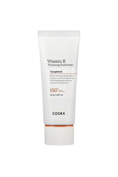 Cosrx Vitamin E Vitalizing Sunscreen SPF 50+ Lightweight Daily UV Cream, 50ml