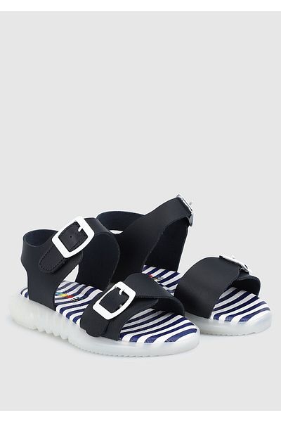 Kiddo Sandale plate bleumarin - elegante și confortabile
