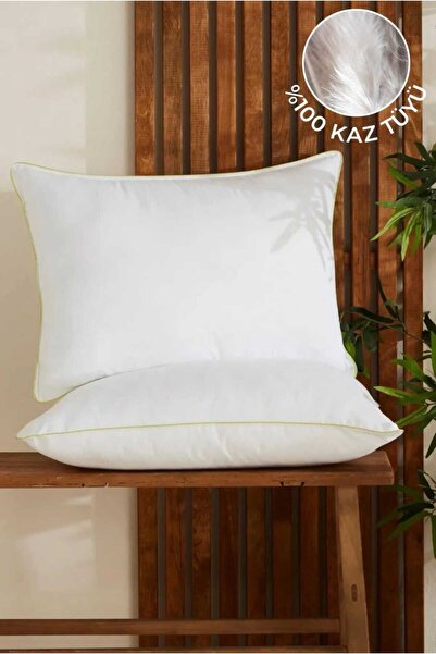 Seda Home Art 2 Adet Gold Serisi %100 Tüyü Doğal Yastık ,50x70cm 1100gr , %30...