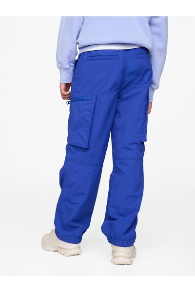 GAP Erkek Çocuk Mavi Pull-On Paraşüt Kargo Pantolon