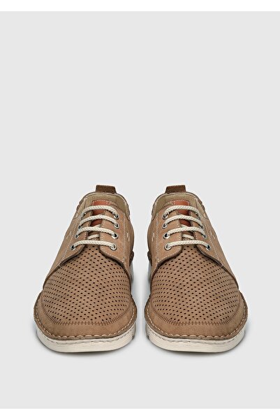 Eclipse Мъжки бежови кожени обувки