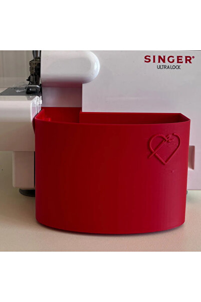 Morpiko Singer Overlok Makinası Çöp Kutusu Xl Kırmızı -14sh 654 -14sh 754 -14...