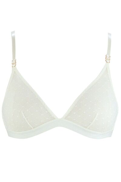 Magic Form Kafes Desenli Dantelli Balensiz Bralet Sütyen