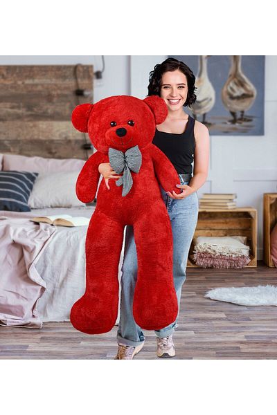 pepil toys 140 Cm Big Teddy Bear with Bow Tie (100% Domestic)